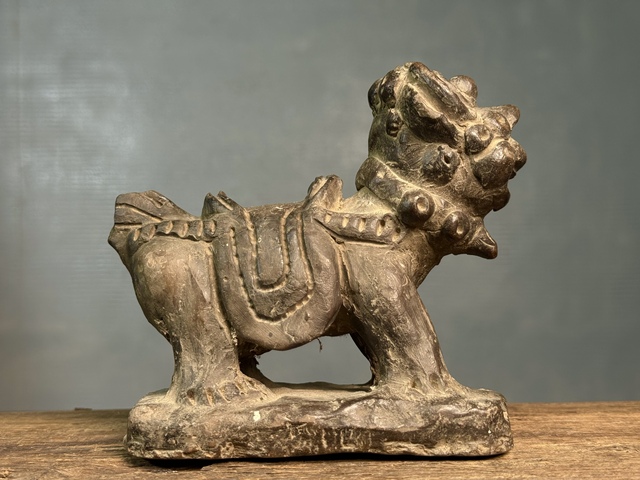 古玩陶瓷明代獅子擺件拍賣,當前價格1380元