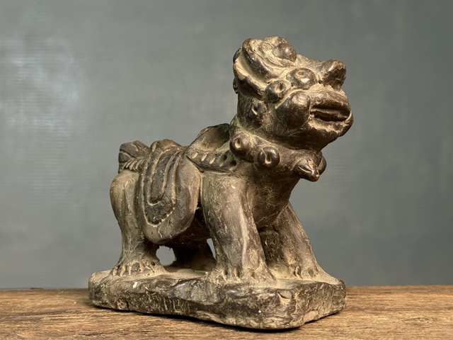 古玩陶瓷明代獅子擺件拍賣,當前價格1380元