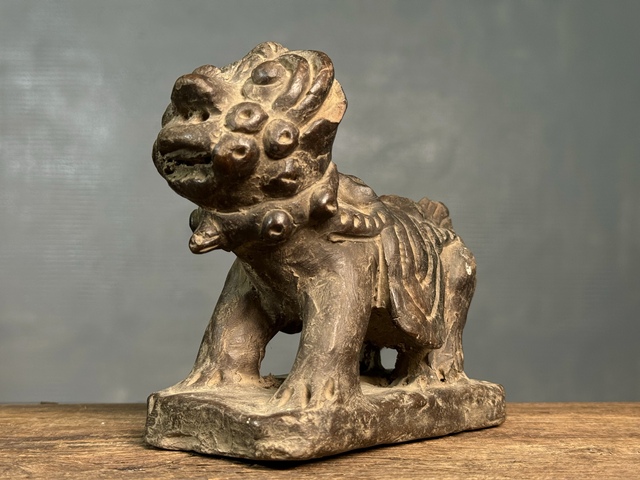 古玩陶瓷明代獅子擺件拍賣,當前價格1380元