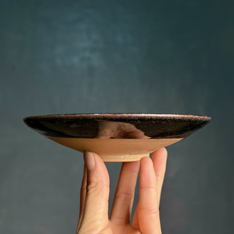 古玩陶瓷元代磁州窯黑釉鐵銹斑茶碗拍賣,當(dāng)前價(jià)格3200元