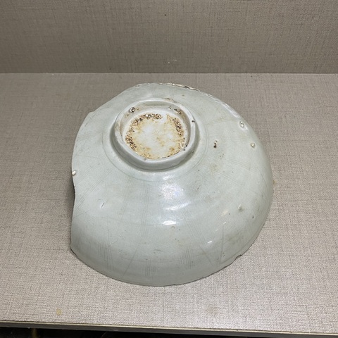 古玩陶瓷宋代湖田窯青白釉刻鹿紋標(biāo)本拍賣，當(dāng)前價(jià)格600元