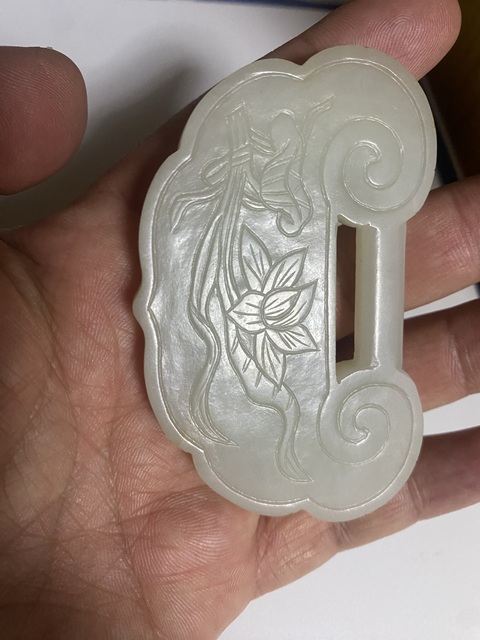 古玩玉器明末清初 歲歲平安白玉玉鎖拍賣，當前價格9988元