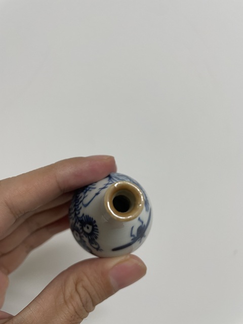 古玩陶瓷青花花卉(紋膽瓶拍賣,當前價格3500元