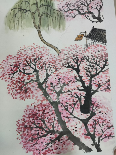 古玩字畫中美中書雙協名家馬大悲 山水花卉拍賣，當前價格288元