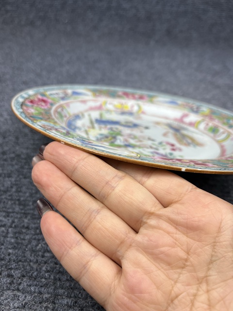 古玩陶瓷雍正粉彩吹簫引鳳盤拍賣,當(dāng)前價(jià)格5288元