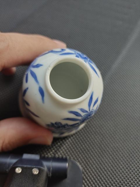 古玩陶瓷花間龍紋青花水盂拍賣,當前價格5500元