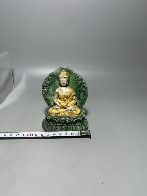 古玩陶瓷民國·三彩釋迦牟尼佛像拍賣，當前價格2500元