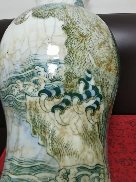古玩陶瓷猛禽瓶拍賣，當前價格40000元
