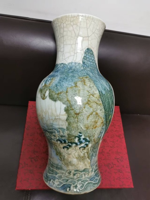 古玩陶瓷猛禽瓶拍賣，當前價格40000元