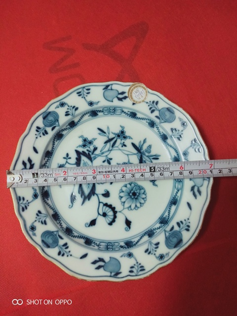古玩陶瓷清代青花盤拍賣,當前價格980元