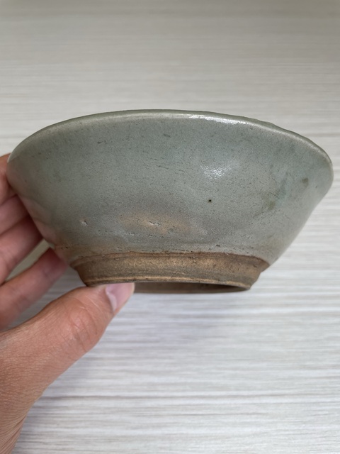 古玩陶瓷明代 龍泉系青瓷青花碗拍賣，當前價格230元