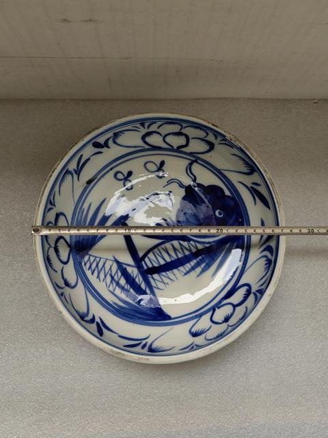 古玩陶瓷青花魚藻紋淺盤拍賣，當(dāng)前價(jià)格998元
