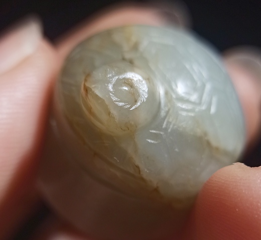 古玩玉器明代和田玉雕“龜鈕印”拍賣，當(dāng)前價(jià)格12000元