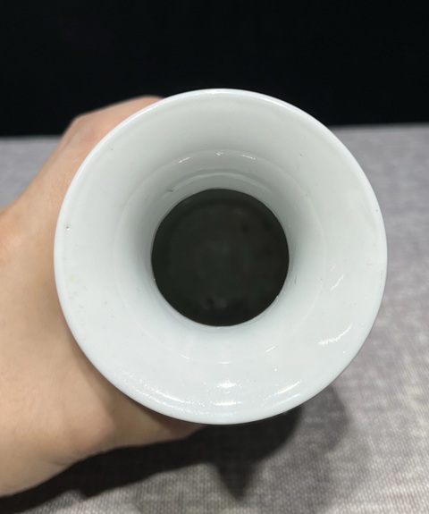 古玩陶瓷粉彩雉雞牡丹圖軟棒槌瓶真品鑒賞圖