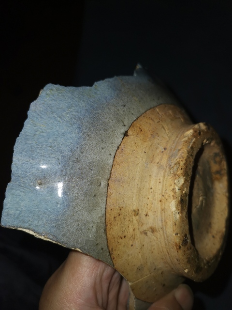 古玩陶瓷 鈞窯碗標(biāo)本真品鑒賞圖