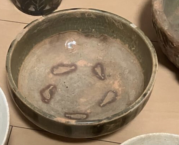 古玩陶瓷宣州窯青釉褐彩杯真品鑒賞圖