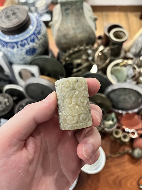 古玩玉器戰國卷云紋勒拍賣,當前價格999元