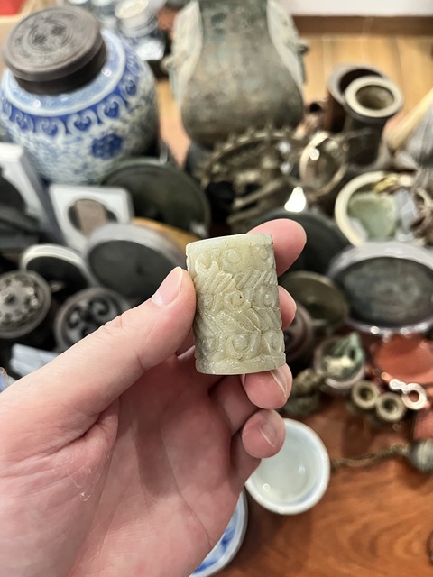古玩玉器戰國卷云紋勒拍賣,當前價格999元