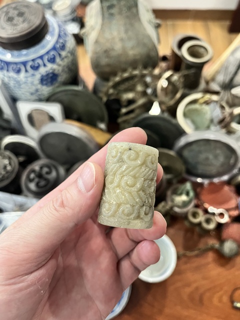古玩玉器戰國卷云紋勒拍賣,當前價格999元