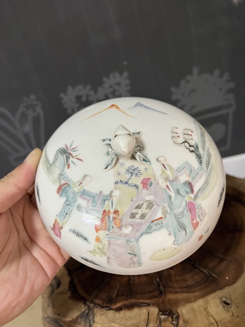 古玩陶瓷同治粉彩西廂記人物故事紋蓋缸拍賣,當前價格4288元