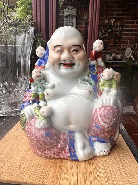 古玩陶瓷五子鬧佛真品鑒賞圖