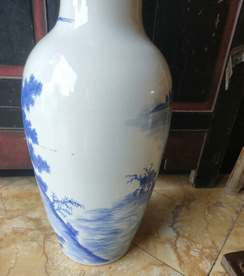 古玩陶瓷青花瓶真品鑒賞圖