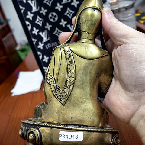 古玩銅器民國宗巴喀佛造像拍賣，當前價格5800元