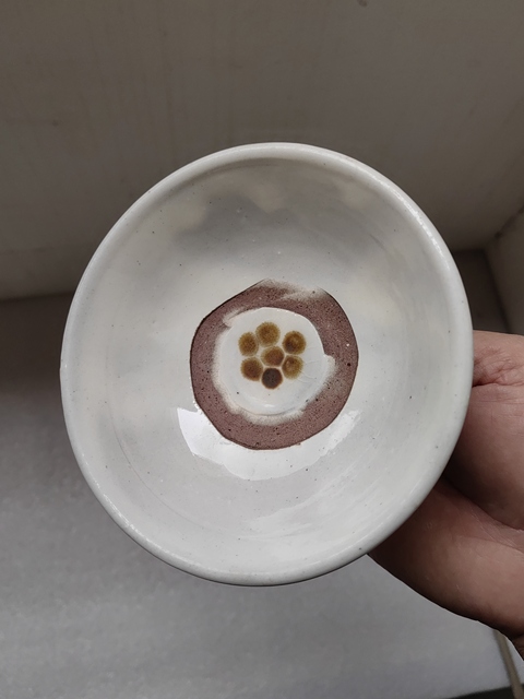 古玩陶瓷磁州窯白釉茶碗拍賣，當前價格480元