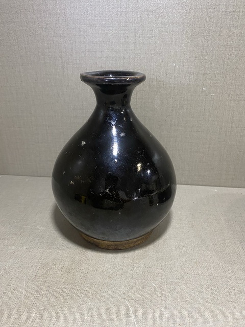 中国 骨董品 瓶 定窑 黑釉瓶 陶芸 古美術。 黒釉堆線文瓶 | 磁州窯系 | 収蔵品詳細 | 作品を知る | 東京富士