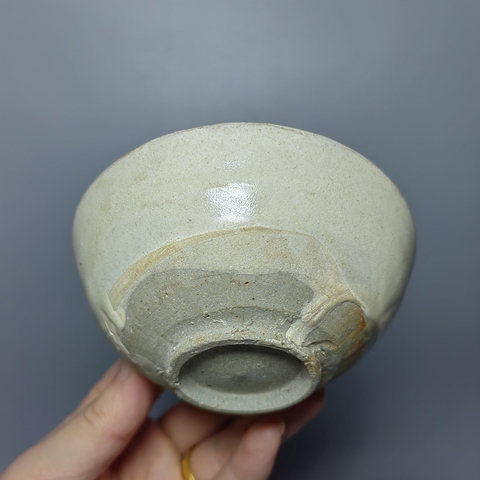 古玩陶瓷金代，磁州窯白釉茶盞拍賣，當前價格1280元