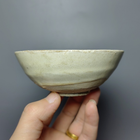 古玩陶瓷金代，磁州窯白釉茶盞拍賣，當前價格1280元