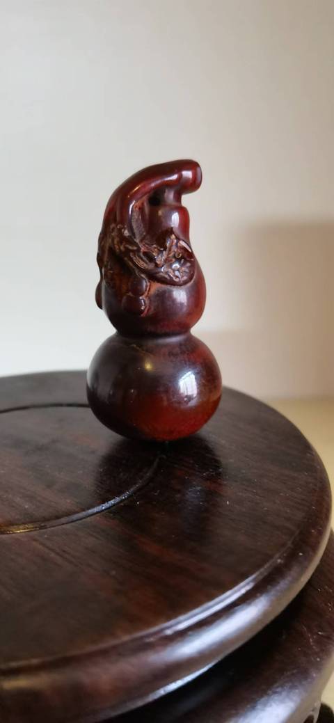 古玩雜項(xiàng)瑪瑙葫蘆手把件拍賣,當(dāng)前價(jià)格188元