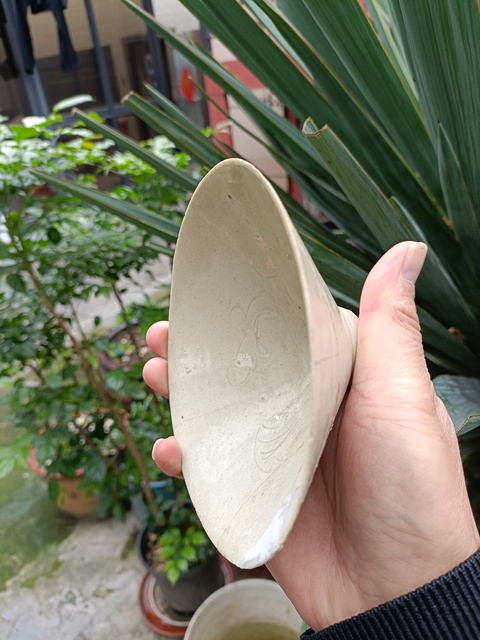 古玩陶瓷南宋湖田青白釉刻花斗笠盞拍賣，當前價格399元