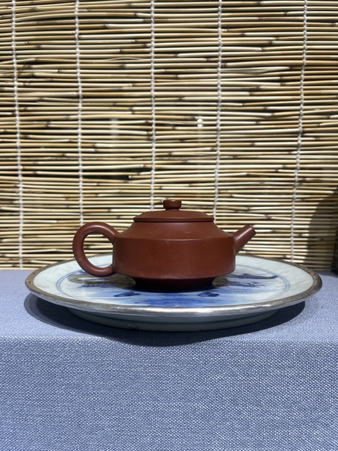 古玩陶瓷青花山水紋盤改件拍賣,當前價格3500元