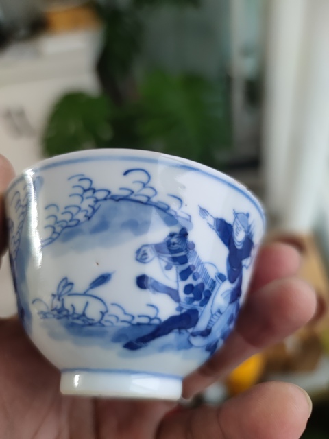 古玩陶瓷 青花杯真品鑒賞圖