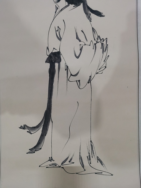 古玩字畫范曾大師開山弟子中央美院教授師曾人物拍賣,當前價格1888元