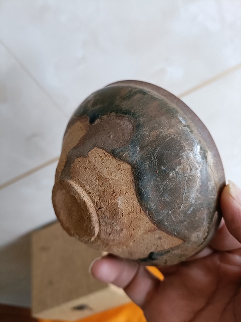 古玩陶瓷南宋建窯系福清紫口鐵足兔毫盞拍賣，當前價格2000元