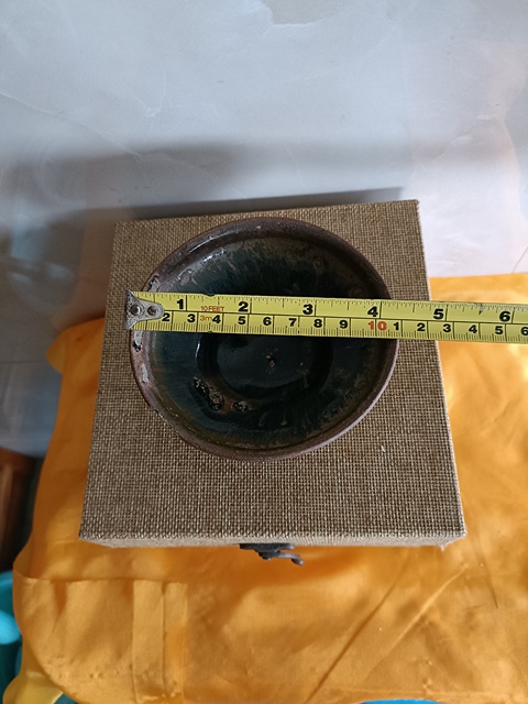 古玩陶瓷南宋建窯系福清紫口鐵足兔毫盞拍賣，當前價格2000元