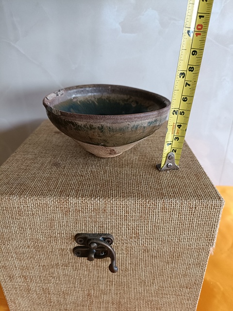 古玩陶瓷南宋建窯系福清紫口鐵足兔毫盞拍賣，當前價格2000元