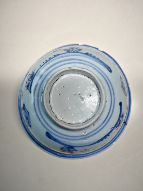 古玩陶瓷明中期青花嬰戲圖茶碗拍賣,當前價格7654元