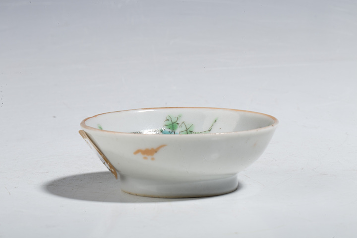 古玩陶瓷清同治·粉彩鳳凰仙鶴紋小碟拍賣，當(dāng)前價(jià)格2016元