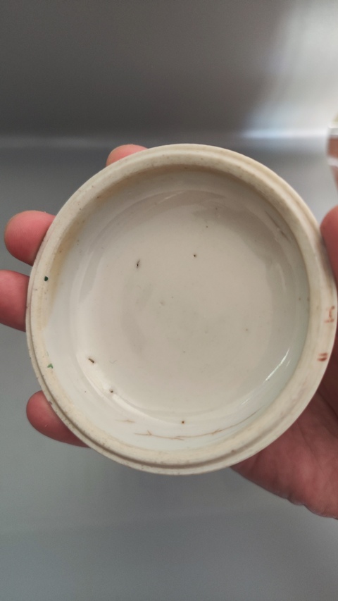 古玩陶瓷清晚·粉彩博古紋蓋盒真品鑒賞圖
