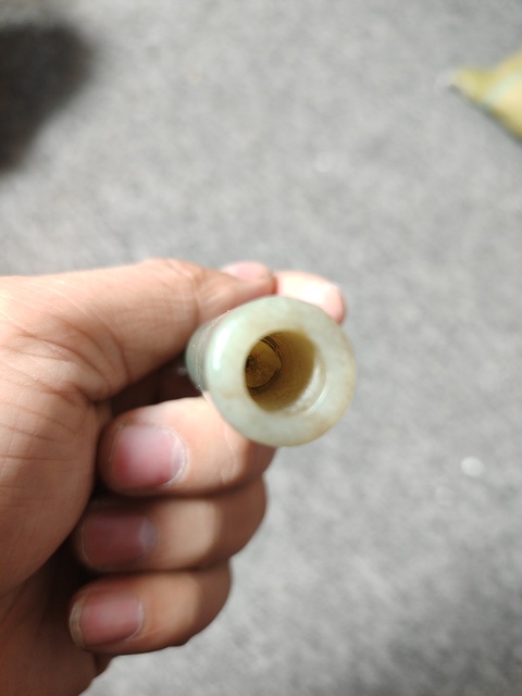 古玩玉器清代和田玉煙嘴拍賣,當前價格1288元