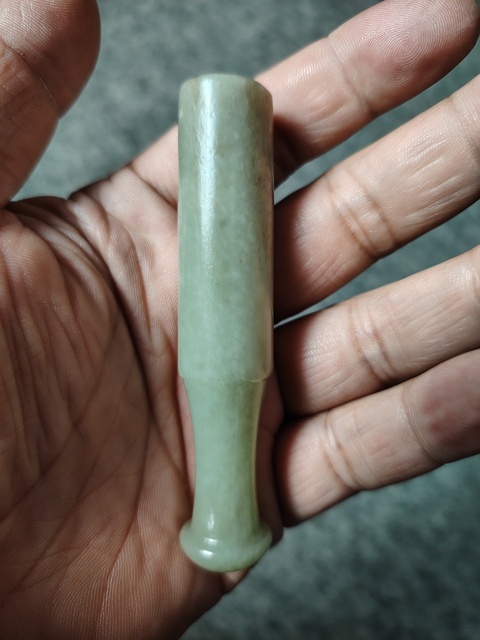 古玩玉器清代和田玉煙嘴拍賣,當前價格1288元
