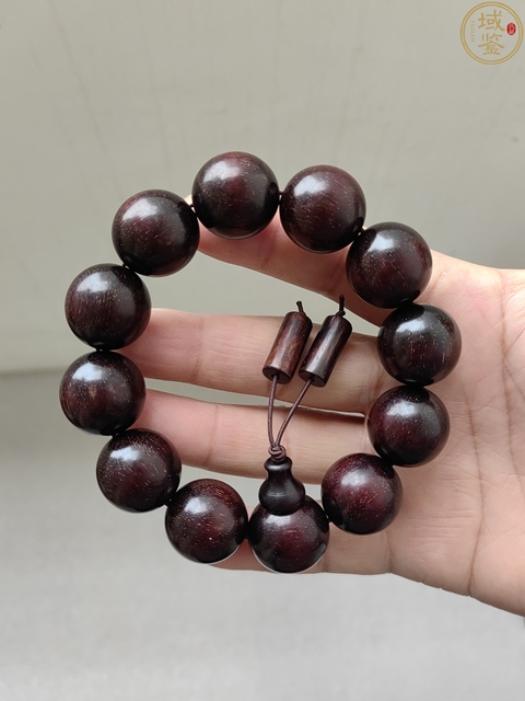 古玩雜項小葉金星紫檀手串拍賣，當前價格298元