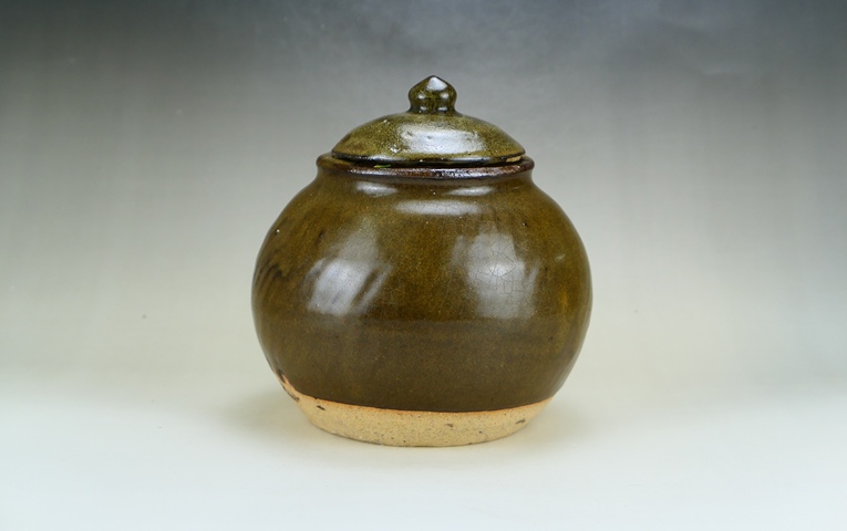 古玩陶瓷精品:明代耀州窯茶葉末釉蓋罐（1368年-1644年）拍賣，當(dāng)前價格900元