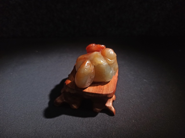 古玩玉器收藏級清代翡翠雕“三陽開泰”擺件拍賣，當前價格28000元