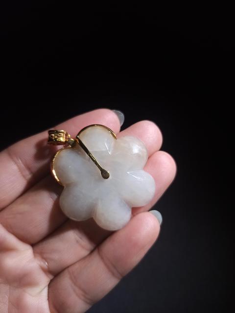 古玩玉器明代和田玉雕“帽花”拍賣，當前價格5800元