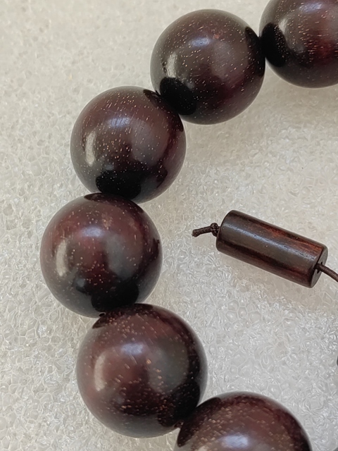 古玩雜項小葉金星紫檀手串拍賣，當前價格298元