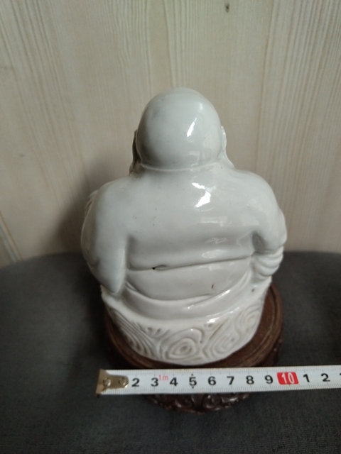 古玩陶瓷德化窯白釉彌勒佛拍賣,當前價格488元